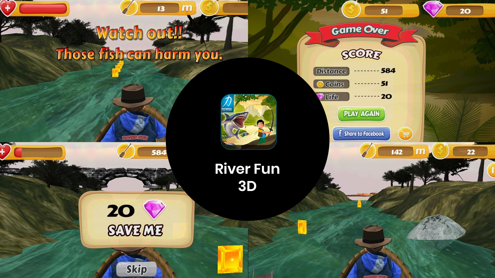 River Fun 3D - Get Thrilled by Exciting Game created by Potenza
