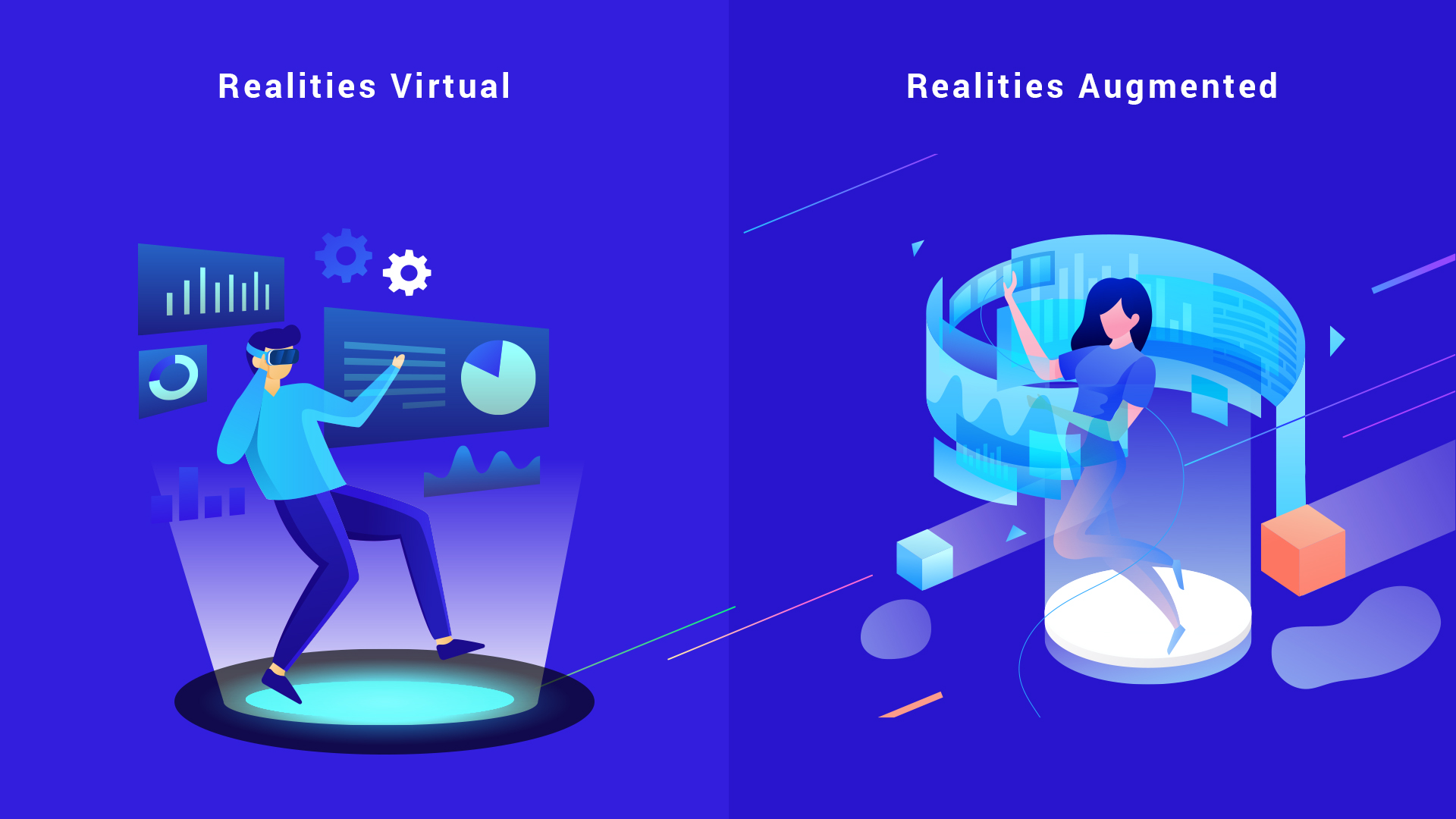 The Alternative Realities: Augmented vs. Virtual