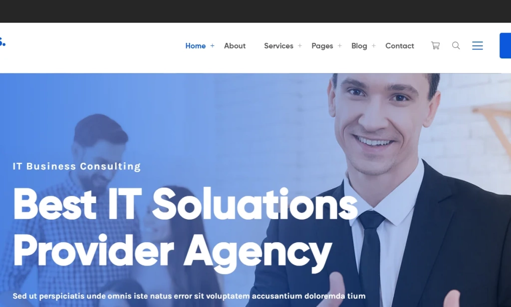 Screenshot of Omnivus- IT solutions and Digital services HTML template