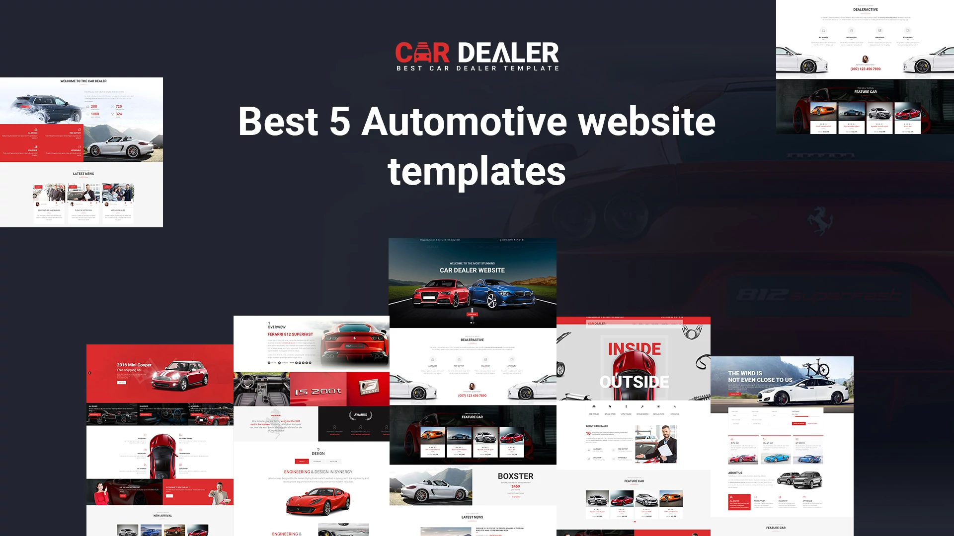 Best 5 Classic Automotive website templates (HTML5)