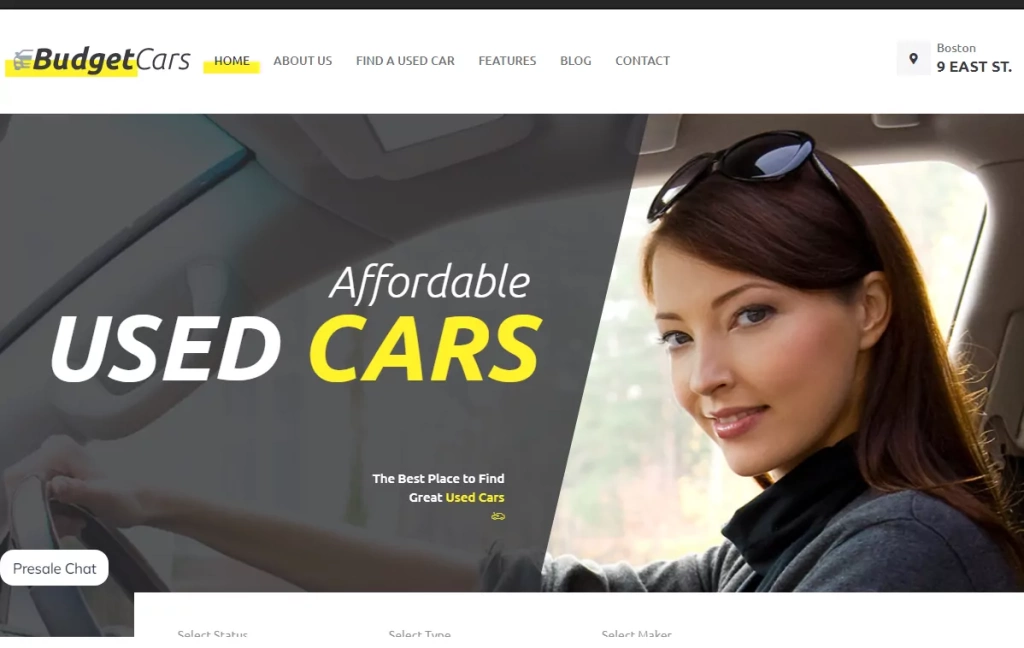 Budget Cars | Used car dealer template