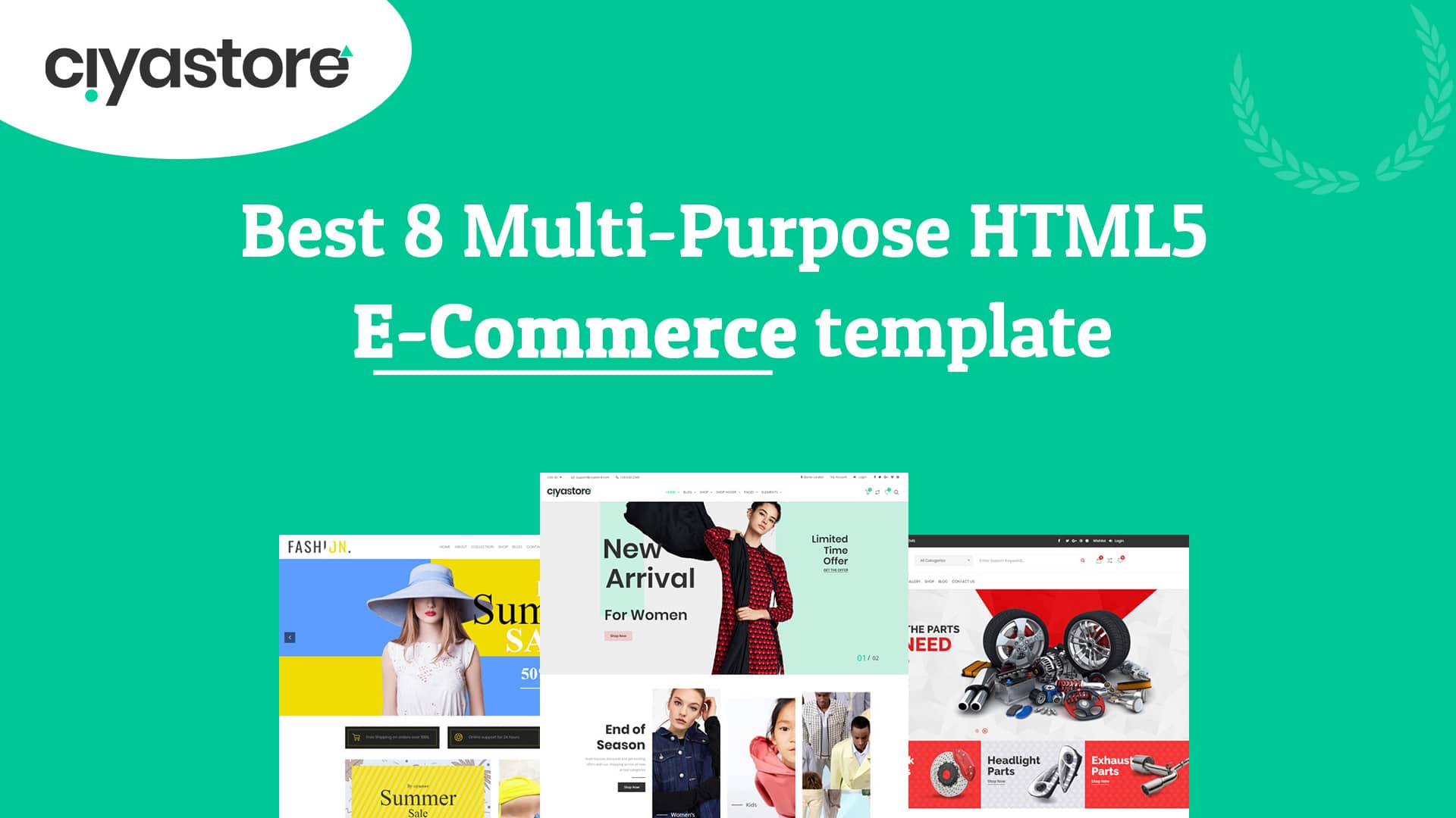 Best 8 Multi-Purpose HTML5 eCommerce templates 2022