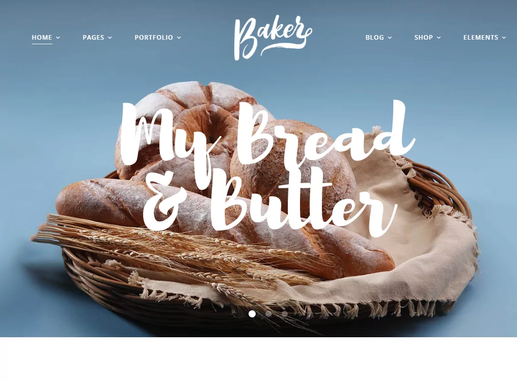 baker wordpress theme
