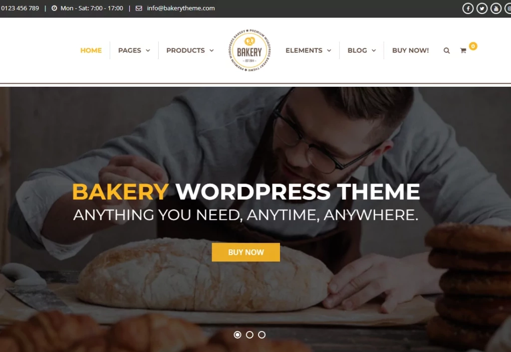 Bakery wordpress theme