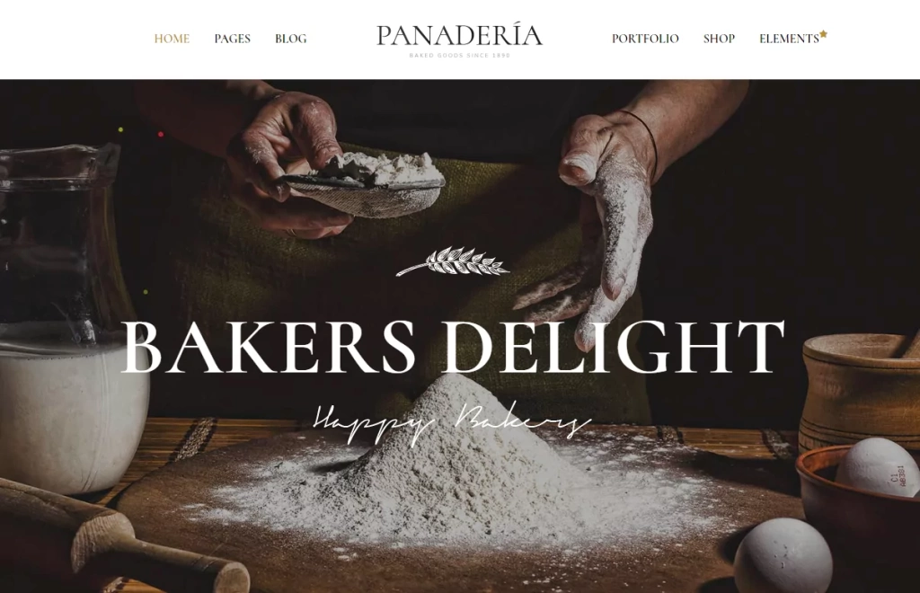 Panaderia - bakery wordpress themes